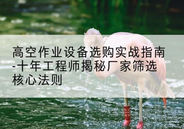 尚志剪叉式升降机厂家-高空作业设备选购实战指南-十年工程师揭秘厂家筛选核心法则